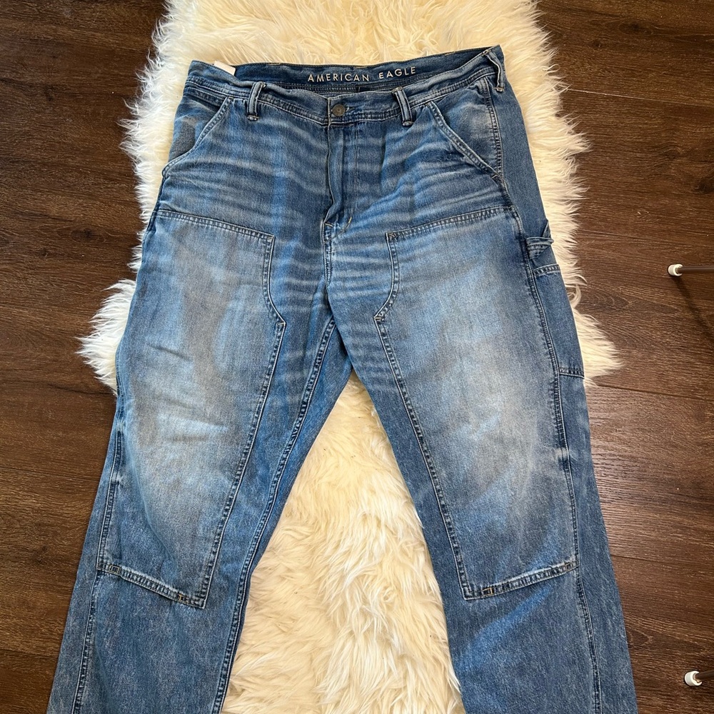 American Eagle Outfitters Blue Relaxed Jeans